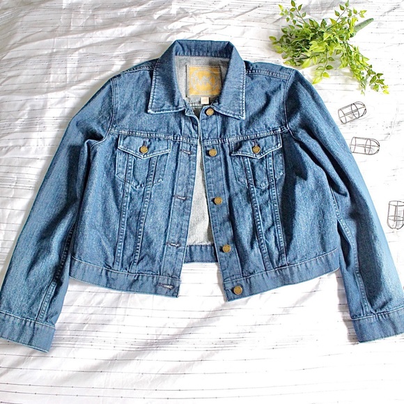 button up with jean jacket